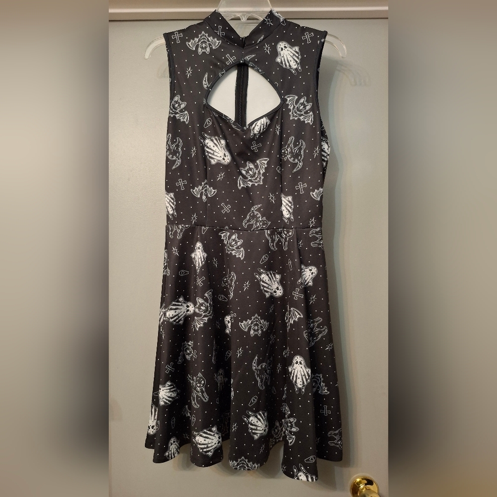 Sourpuss Cat Bat Ghost Dress